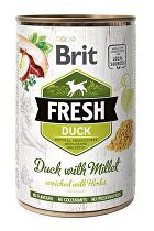 Brit Dog Fresh konz Duck with Millet 400g + Množstevná zľava