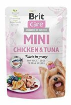 Brit Care Dog Mini Chicken&Tuna fillets in gravy 85g + Množstevná zľava 5 + 1 ZADARMO