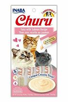 Churu Cat Pyré z tuniaka s lososom 4x14g + Množstevná zľava