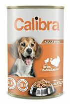 Calibra Dog konz. morčacie + kuracie + cesto. v želé 1240g NEW + Množstevná zľava