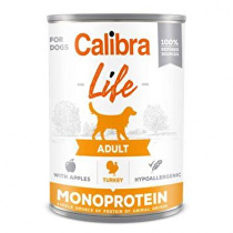 Calibra Dog Life cons.Adult morčacie mäso s jablkami 400g + Množstevná zľava