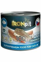 IRONpet Pstruh pre mačky v konzerve 200g + Množstevná zľava