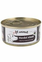 Všetky zvieratá DOG hovädzí steak 100g