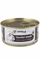 Hovädzí steak All Animals CAT 100g + Množstevná zľava