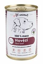 All Animals DOG mleté hovädzie mäso 400g + Množstevná zľava