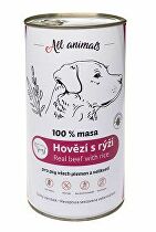 All Animals DOG mleté hovädzie mäso s ryžou 1200g + Množstevná zľava