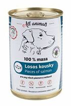 All Animals DOG kúsky lososa 400g