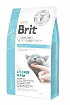 Brit VD Cat GF Obesity 2kg + darček myška so šantou