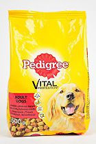 Pedigree Dry Adult s hovädzím a hydinovým mäsom 500g